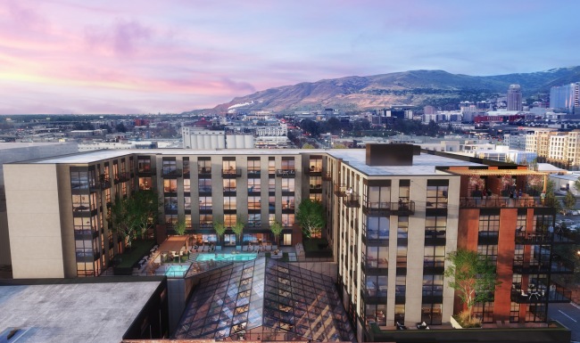 The essence of exceptional living an aerial view of a building