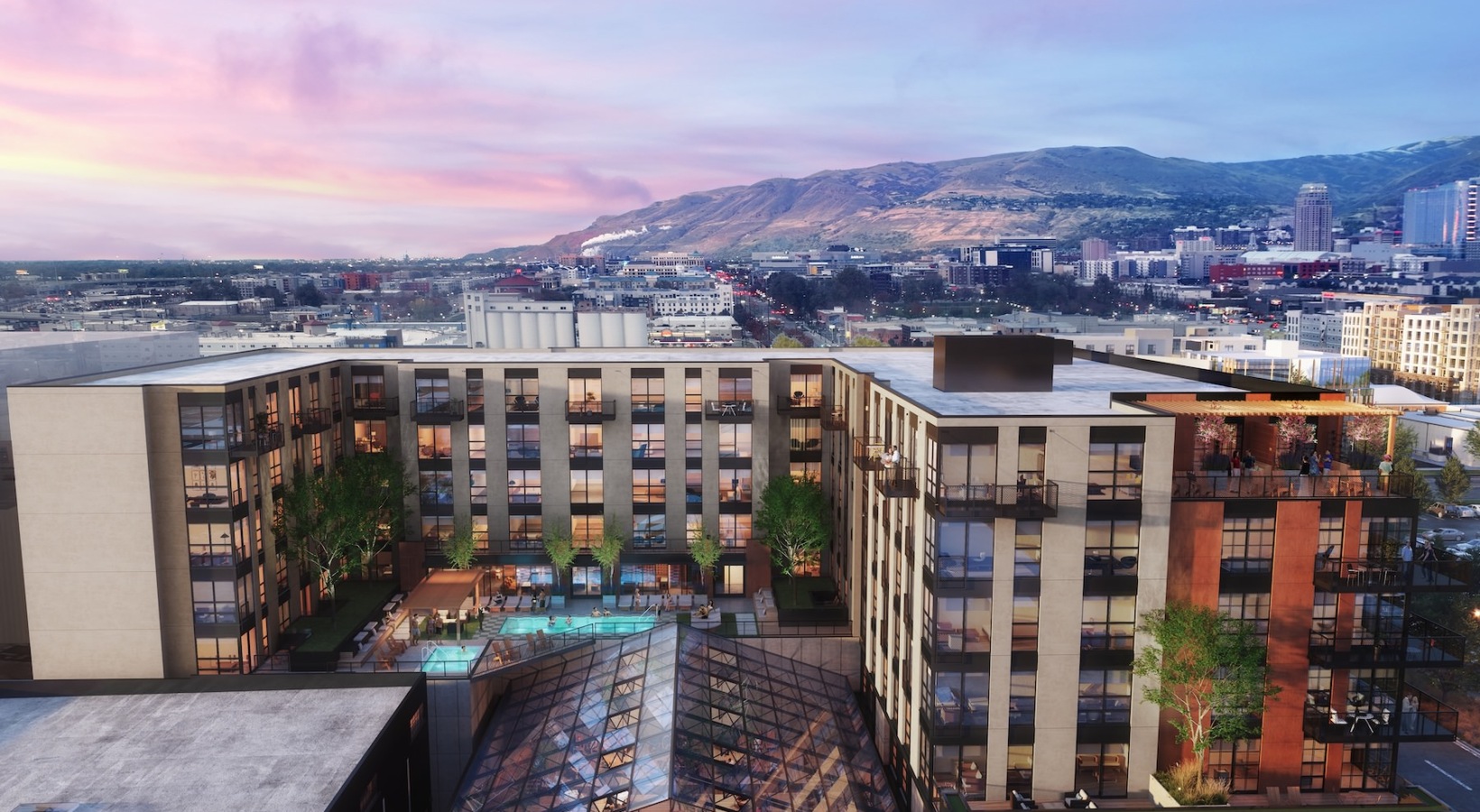 The essence of exceptional living an aerial view of a building