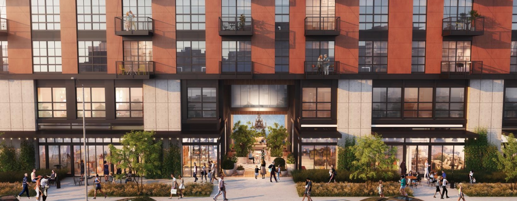 a large building with many windows